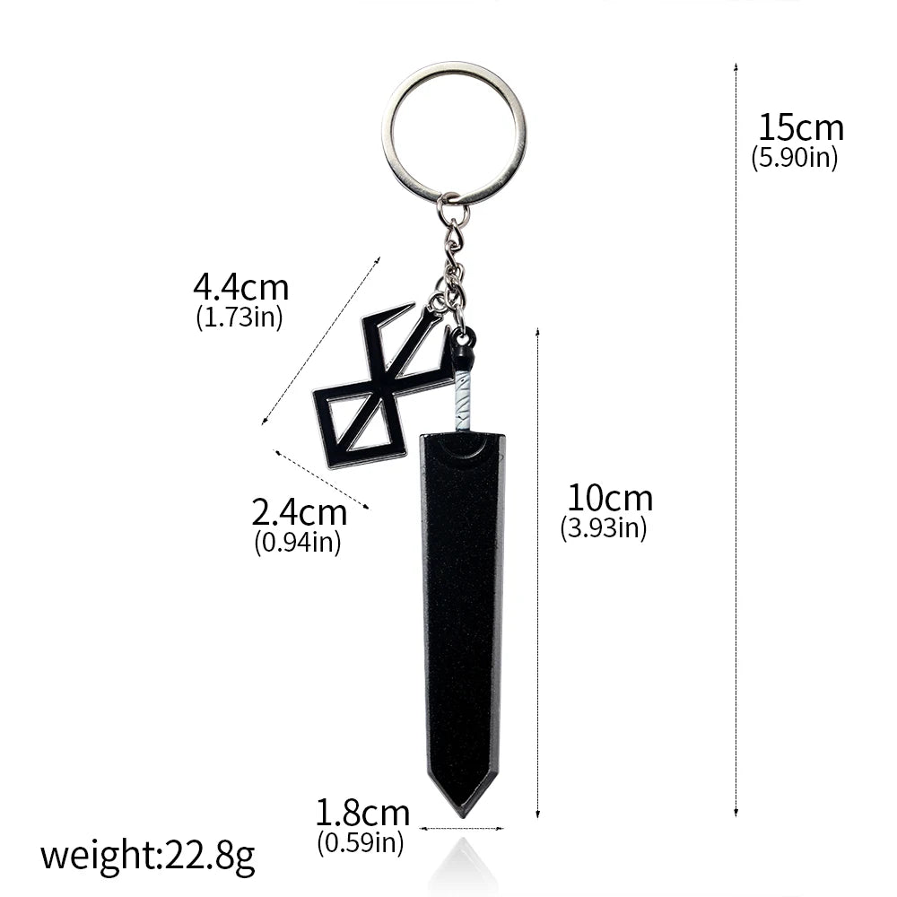 Guts Dragon Slashing Keychain Sword