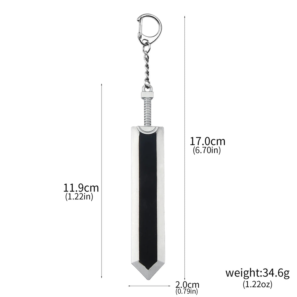 Guts Dragon Slashing Keychain Sword
